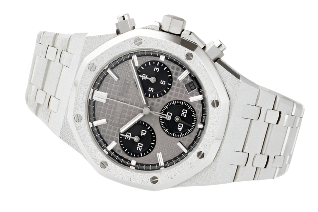AP Royal Oak 26239BC.GG.1224BC.01 Chronograph Frosted White Gold Limited Edition