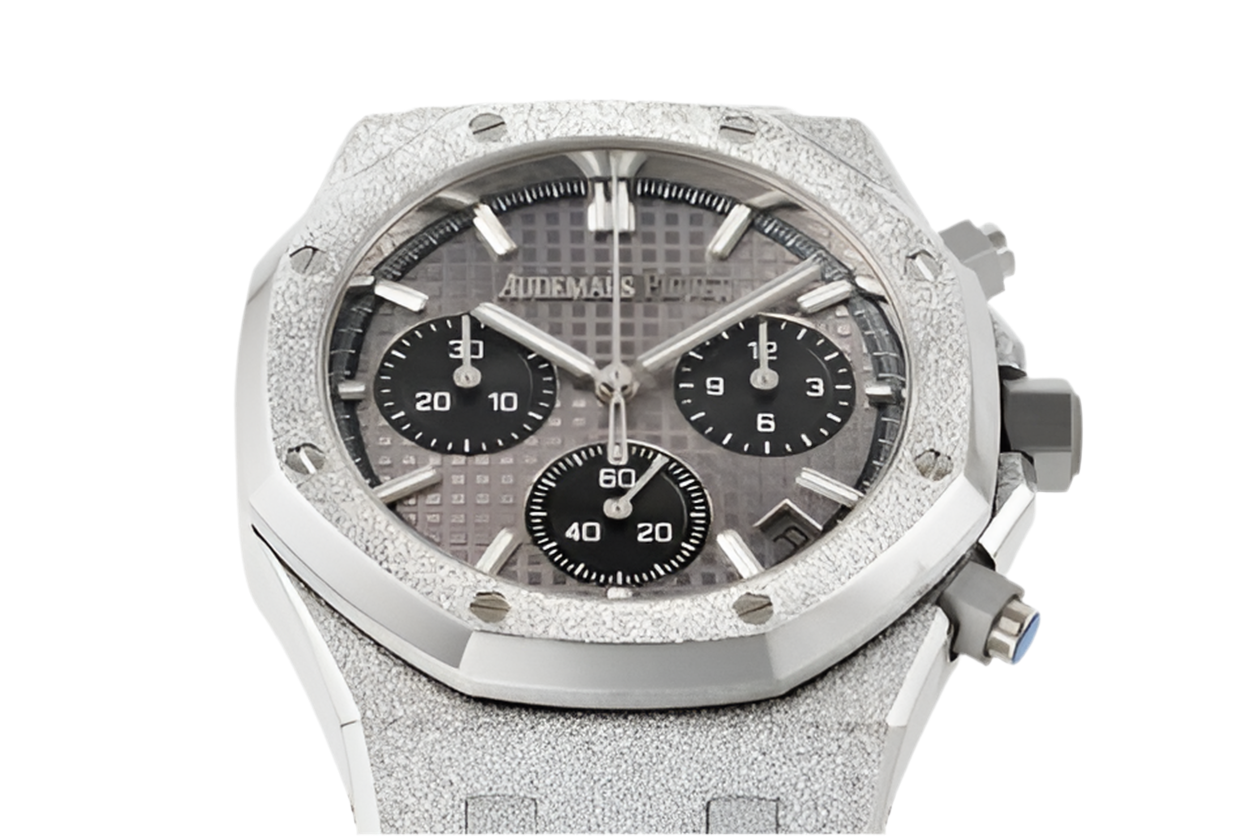 AP Royal Oak 26239BC.GG.1224BC.01 Chronograph Frosted White Gold Limited Edition