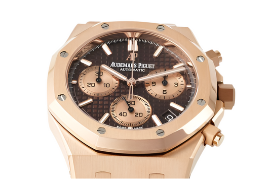 AP Royal Oak Deep Rose Gold Plated 41mm Chocolate Chronograph Dial