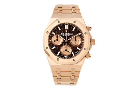AP Royal Oak Deep Rose Gold Plated 41mm Chocolate Chronograph Dial